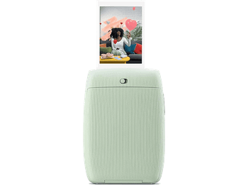 Impresora fotográfica - Fujifilm Mini Link 3, Exposición de 3 colores con OLED, 800 × 600 puntos, Impresión en 15 segs, Sage Green