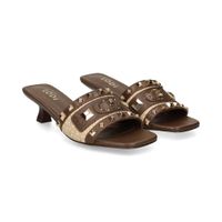 lodi sandalias con tacon mujer - beige talla 39