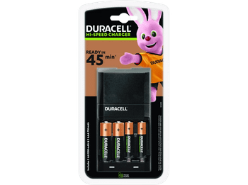 Pilas recargables con cargador - Duracell Speedy (2 AA+2 AAA)