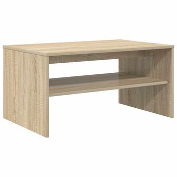 Mesa De Café - Mesa De Centro - Mesa Baja Roble Sonoma 80 X 50 X 40 Cm Madera De Ingeniería