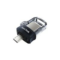 sandisk ultra dual m30 unidad flash usb 256 gb usb type-a  micro-usb 30 31 gen 1 negro plata transparente