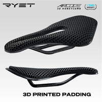 ryet-sillin de bicicleta con estampado 3d ultraligero de fibra de carbono hueco comodo transpirable para bicicleta de montana grava piezas de asiento de ciclismo