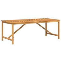 mesa de jardin  mesa de comedor madera maciza de acacia 200x90x74 cm