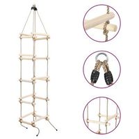 escalera de cuerda para ninos madera 200 cm vidaxl
