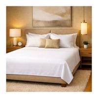 juego sabanas 100 algodon percal 200 hilos hotel  4 pzas 180x190 cm  blanco