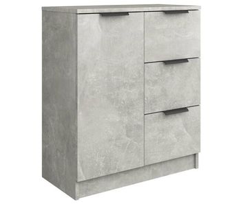 Vidaxl aparador de madera contrachapada gris hormigón 60x30x70 cm