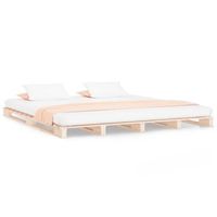 cama matrimonial  cama doble  cama de palets de madera maciza de pino 135x190 cm cfw39886