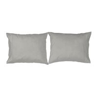 naf naf - 2 fundas de almohada 100 algodon casual gris varios tamanos disponibles