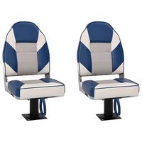 asientos de barco 2 uds con pedestal giratorio 360 vidaxl