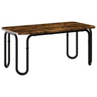 mesa de centro roble ahumado 100 x 50 x 45 cm vidaxl