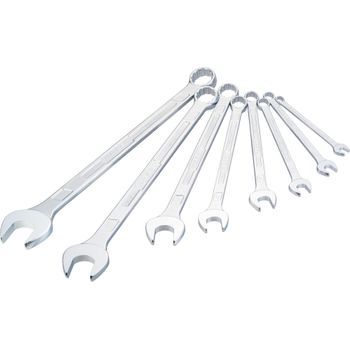 Hazet 600lg/8 Llave Combinada ∙ Extralarga ∙ Diseño Delgado ∙ Perfil De Tracción Hexagonal Doble Exterior ∙ 10 – 32 ∙ Número De Herramientas: 8