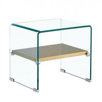 mesa auxiliar de cristal nord