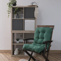 reino mansidi 1 und cojines 90x45x10cm con respaldo para sillas de terraza verde - comodos y llamativos