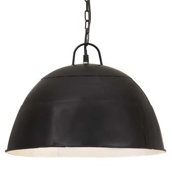 Lámpara Colgante Vintage Redonda 25 W Negra 41 Cm E27 Vidaxl