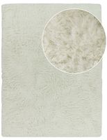 alfombra de pelo largo silvana blanco 160x220 cm