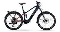 haibike adventr 8 5 shimano 11v 600wh bosch 100 nm 27 5   bicicleta de montana electrica todo suspension azul cobre