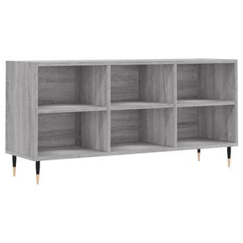 Mueble De Tv | Mueble De Salón | Gabinete De Tv Madera De Ingeniería Gris Sonoma 103,5x30x50 Cm