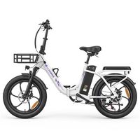 bicicleta electrica plegable allgobike ac20 de 20 48 v 20 ah autonomia de 80 km con pas blanca