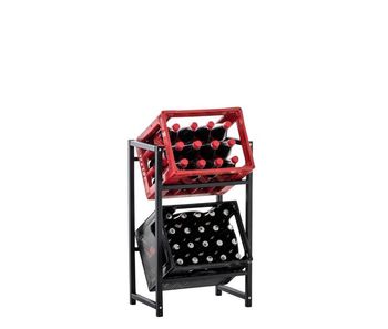 Estantería para cajas lennert metal negro 31x47x75 cm