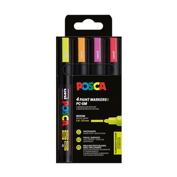 POSCA PC-5M rotulador (1,8 - 2,5 mm redondo) | Pack 4 uds