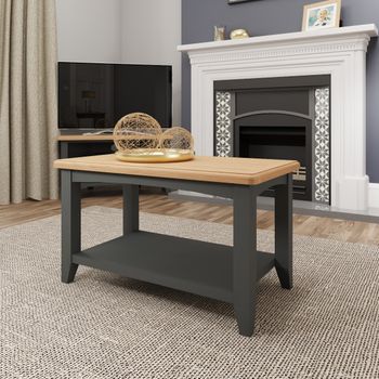 Arlia Oak and Grey Small Coffee Table