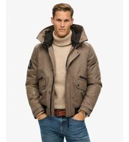 superdry para hombre m5012048a cazadora bomber city tweed padded beige s casual poliester reciclado