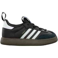 adidas zapatillas samba quickon core black  cloud white  gold metallic para nino