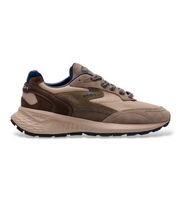hoff para hombre 22635406 zapatillas de piel city mkii marron 42 plano cordones casual