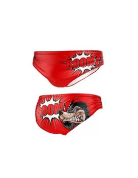 Bañador Waterpolo Turbo Boom Wolf Rojo