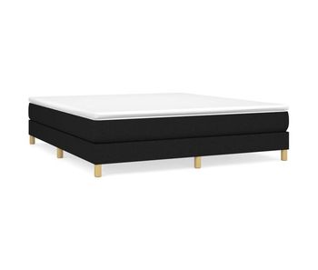 Estructura de cama box spring tela negro 180x200 cm