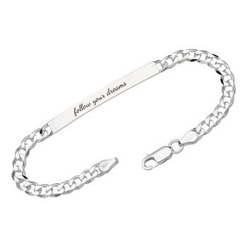 Pulsera de plata 925 de 4,5 mm incl. grabado láser