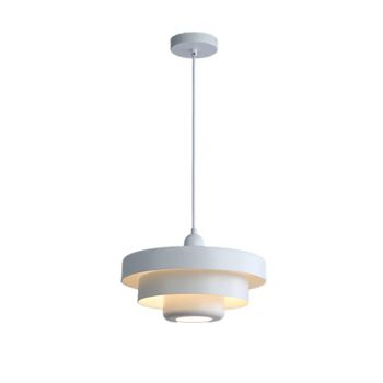 Lámpara colgante moderna metal blanco ø35 cm