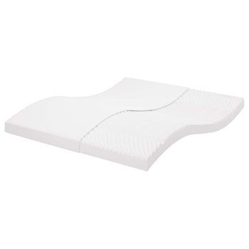 Colchón De Espuma De 7 Zonas Dureza 20 Ild Blanco 200x210 Cm Vidaxl