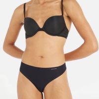 calvin klein invisibles stretch-jersey thong - l