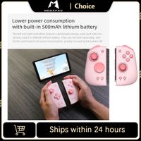 control de juego mobapad m6m6 hd gemini 2 joypad con joystick hall empunadura izquierda y derecha para consola switch ns oled