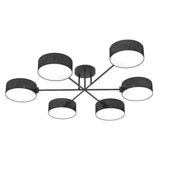 Lámpara de techo lorix negro (6 luces)