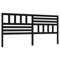 cabecero accesorio para dormir mueble de dormitorio 206 x 4 x 100 cm madera de pino negro tdl0202147