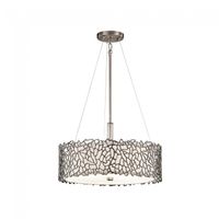 lampara de techo silver coral
