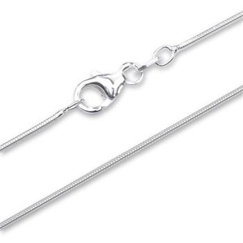 Cadena de plata 925: cadena serpiente plata 1,0mm