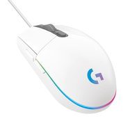 raton gaming logitech g203 lightsync - blanco