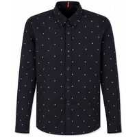 boss camisa manga larga rickert pattern shirt dark navy para hombre