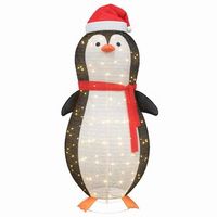 figura de pinguino de nieve con 600 led calido 78 x 178 cm tela vidaxl