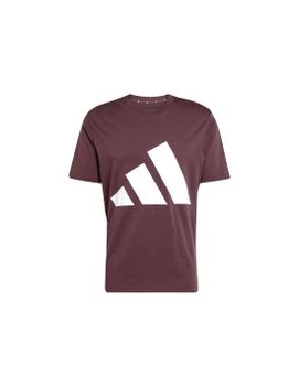 Camiseta adidas Big Logo Sj Hombre Granate/Blanco