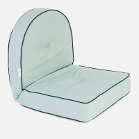business  pleasure reclining pillow lounger - rivie green