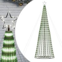 arbol de navidad cono de luz 688 leds blanco frio 300 cm