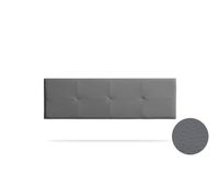 cabecero tapizado altea polipiel 115x50x5 cm - gris oscuro - moonia