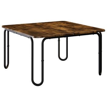Mesa De Centro Roble Ahumado 79,5 X 79,5 X 45 Cm Vidaxl