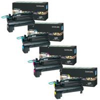 original multipack lexmark c792de printer toner cartridges 4 pack -c792x1kg