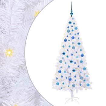 Árbol De Navidad | Decoraciones De Navidad Artificial Con 300 Led 180 Cm Pvc Y Acero