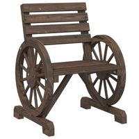 silla de jardin  silla de exterior  sillon de madera maciza de abeto 58x58x785 cm